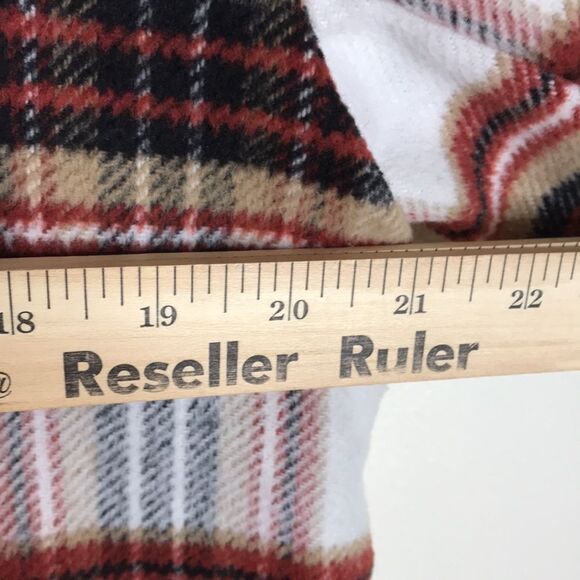 Kenzie ladies button up long sleeve plaid flannel coat jacket size small - Picture 7 of 11